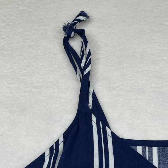 Forever 21 Women's Juniors Striped Cami Mini Dress Size Small Blue White Stripes - Picture 4 of 10